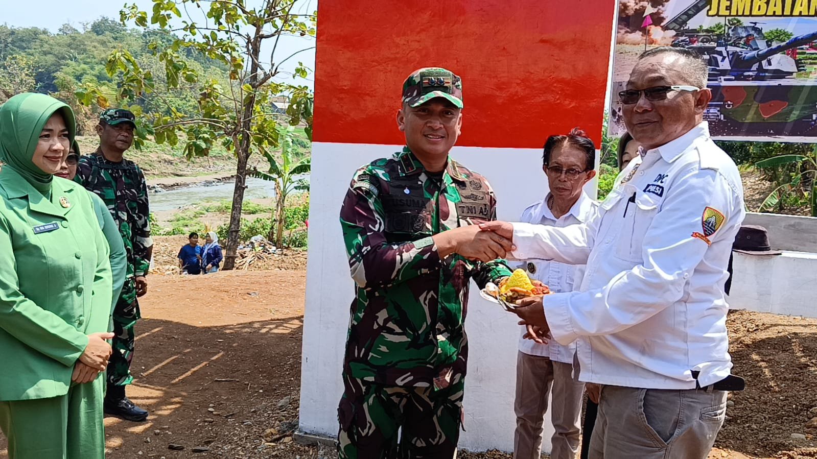 Jembatan Gantung Perintis Garuda Tahap V Diresmikan, Dandim Sumedang: Akses Warga Harus Dijaga Bersama