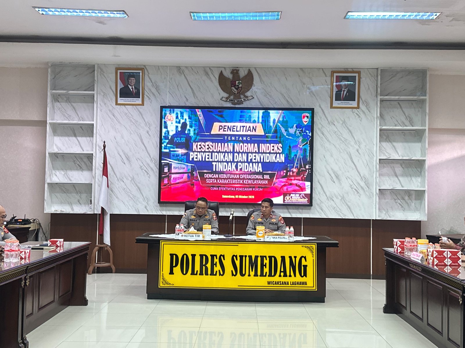 Puslitbang Polri Gelar Penelitian di Polres Sumedang, Kaji Kesesuaian Anggaran Penyelidikan dan Penyidikan